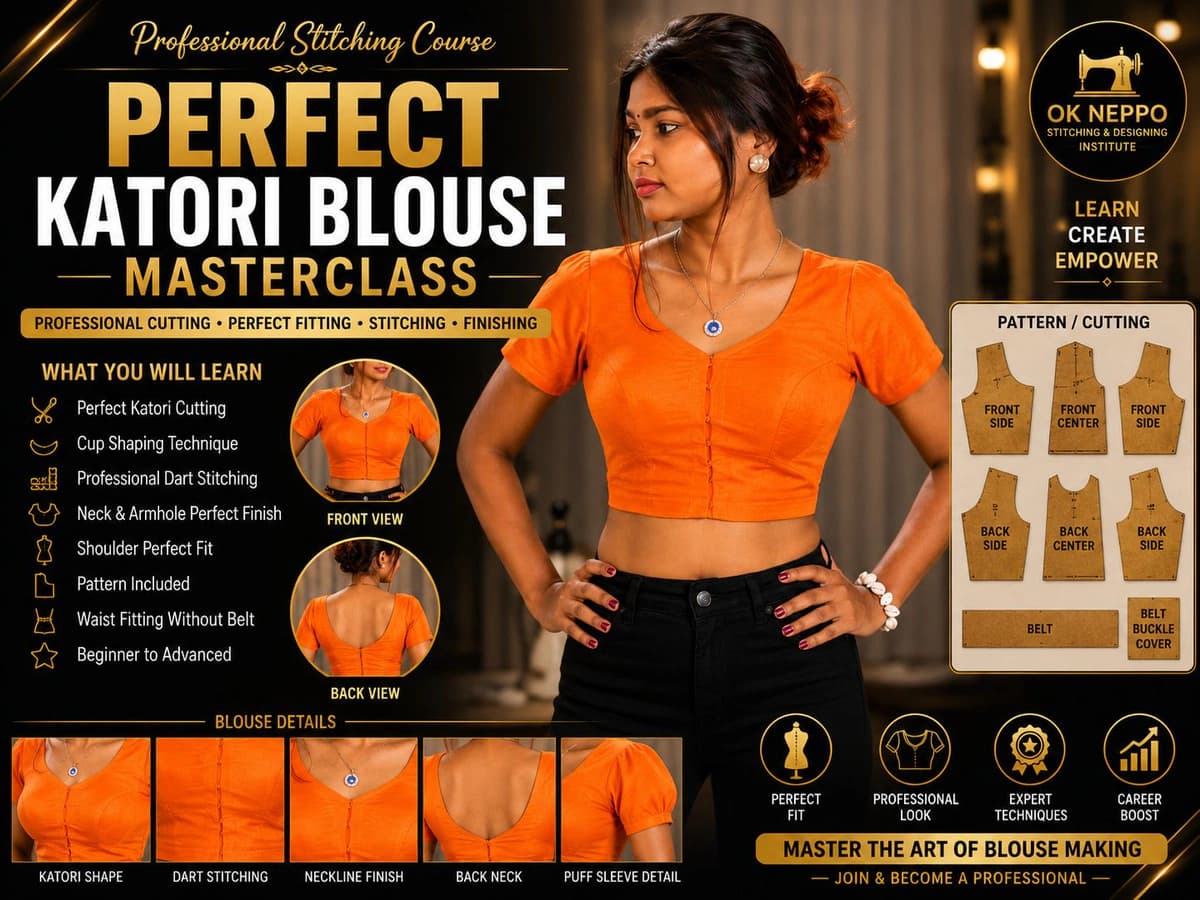 Katori Blouse Stitching & Perfect Fitting Course