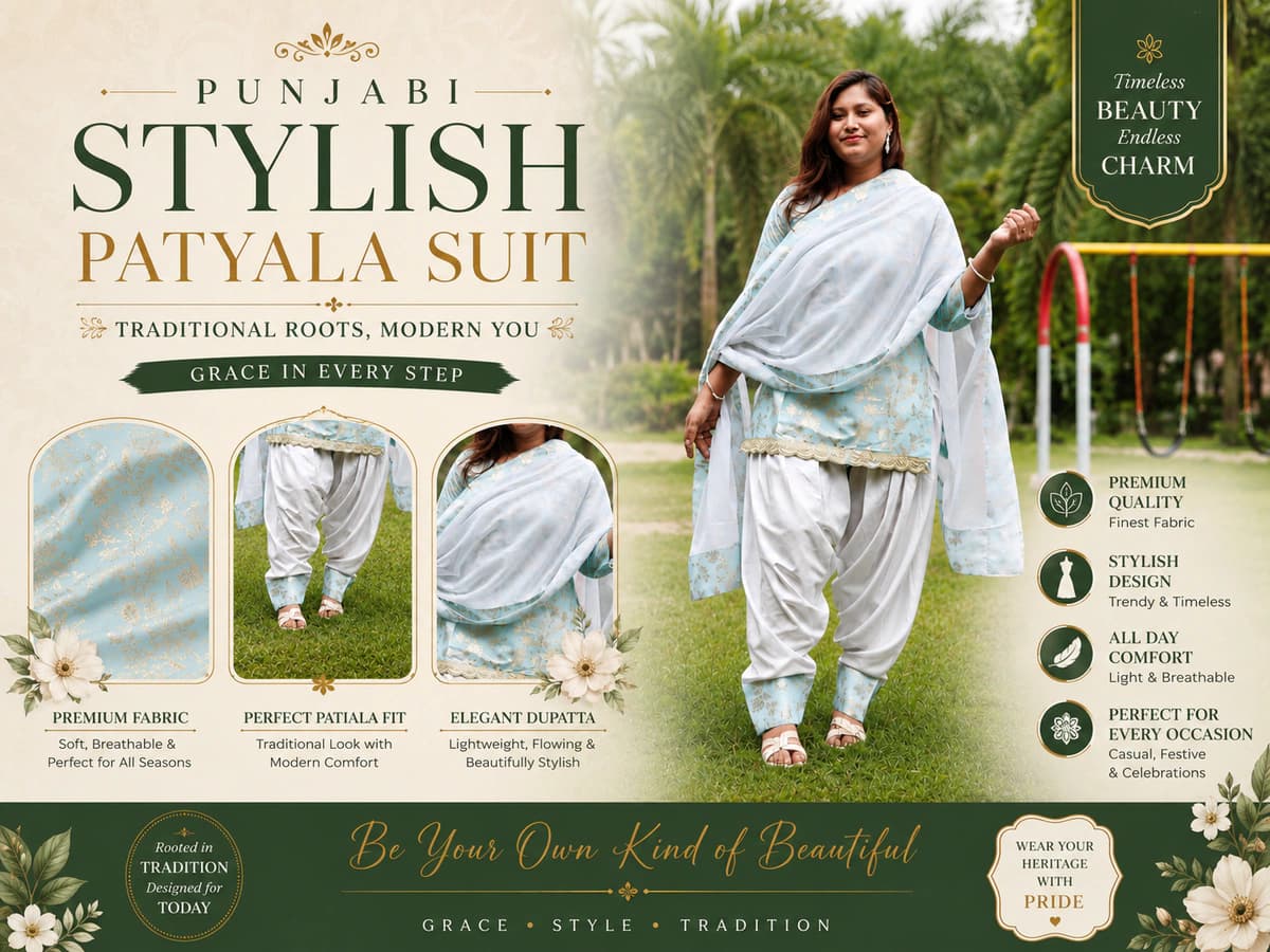 Easy Method Se Panjabi Patyala Suit Banana Sikhiye