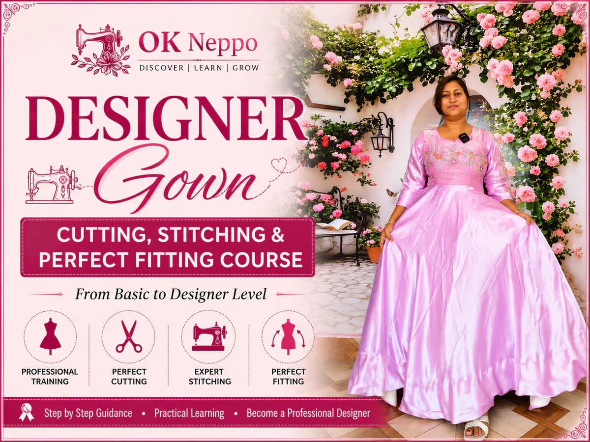 Designer Gown Cutting, Stitching & Perfect Fitting Course