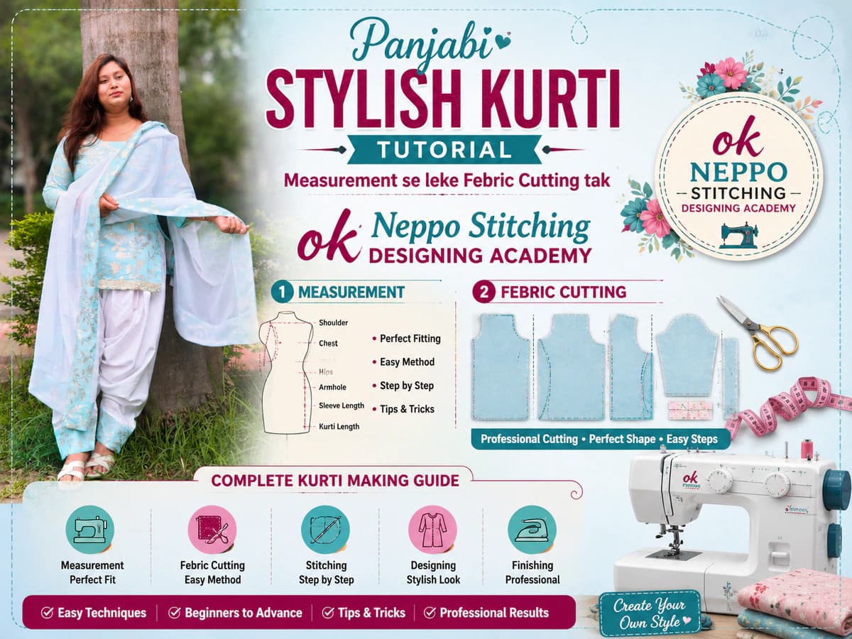 Panjabi Stylish Patyala Suit Banane Ka Easy Trick |  Stitching & Final Look