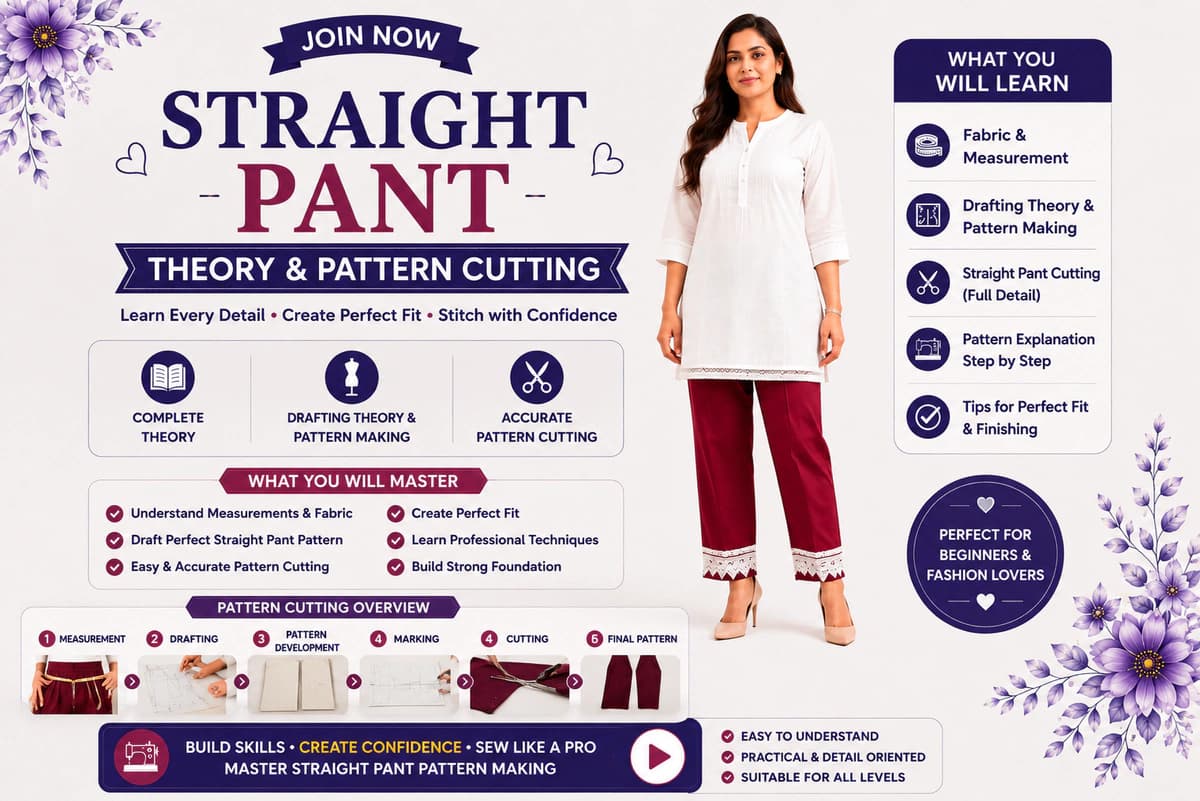 Straight Pant Theory & Pattern Cutting
