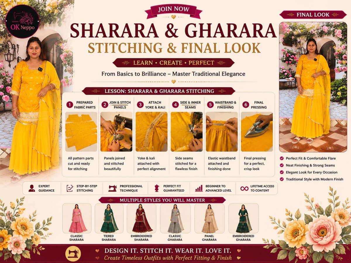Sharara Stitching