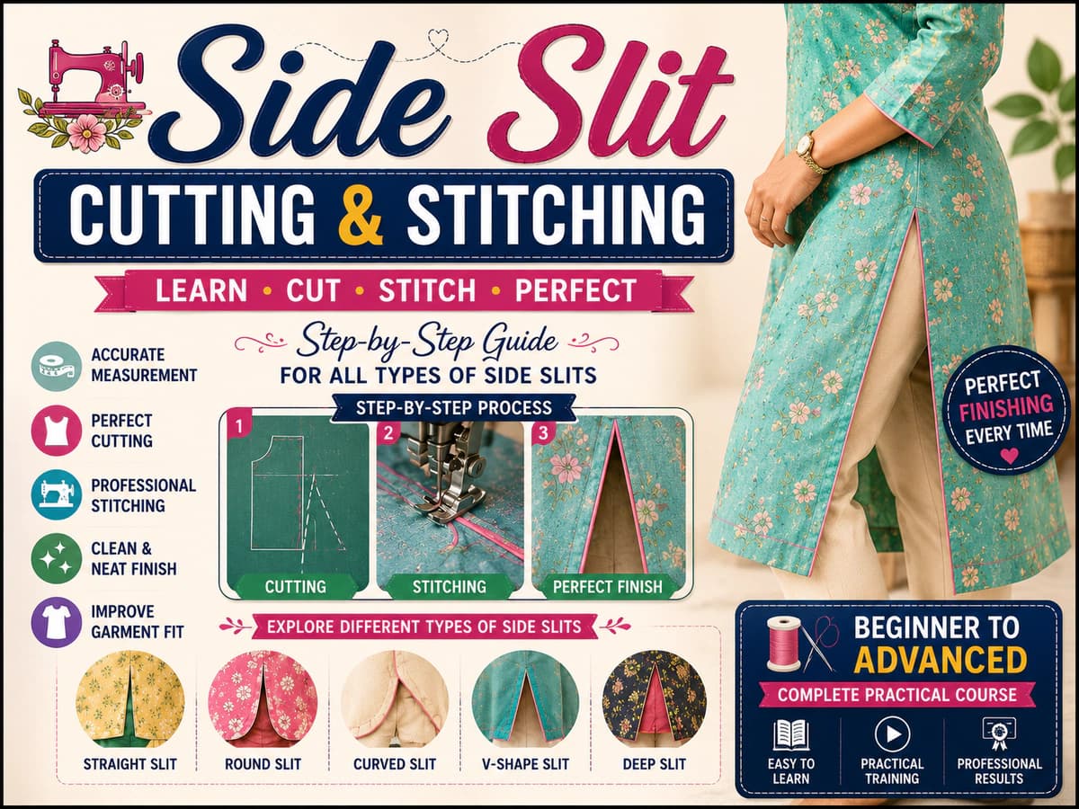 Side Slit Cutting & Stitching