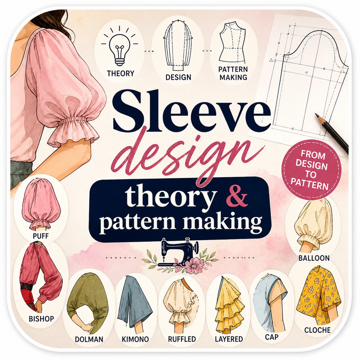 Sleeve design theory & pattern making