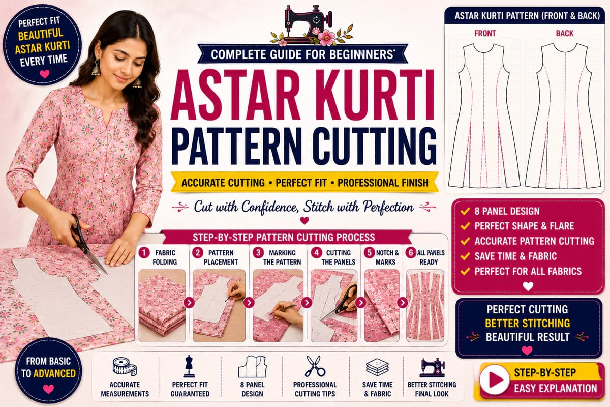 Astar Kurti Pattern Cutting