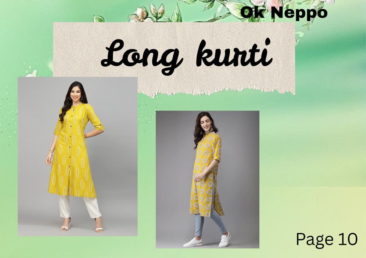 Crafting Elegant Long Kurtis