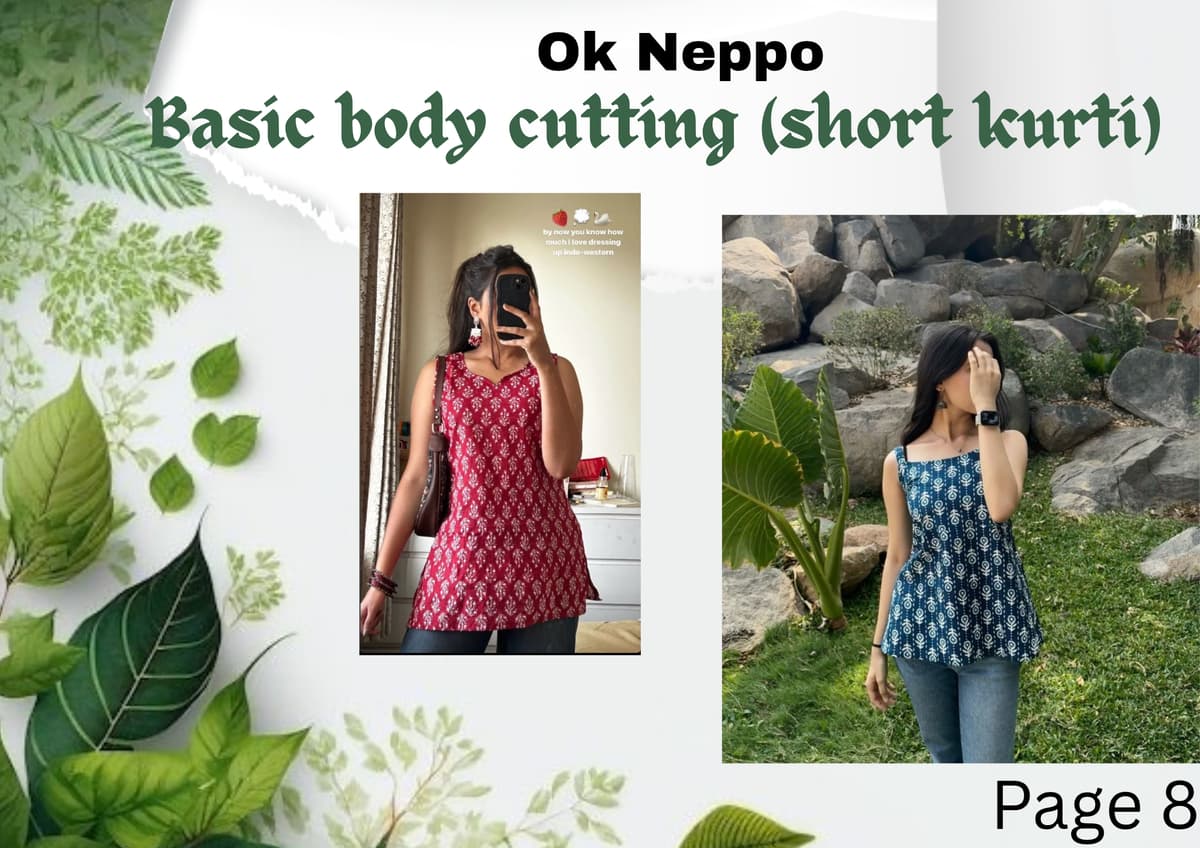 Basic Body Cutting: Short Kurti Foundation